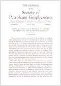 THE JOURNAL of the Society of Petroleum Geophysicists, VOLUME VI - JULY, 1935