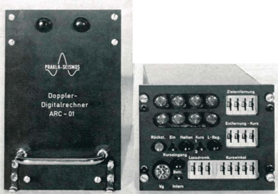 Bedien-und Anzeige-Gerät zum Doppler-Digitalrechner im Flugzeug